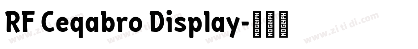 RF Ceqabro Display字体转换